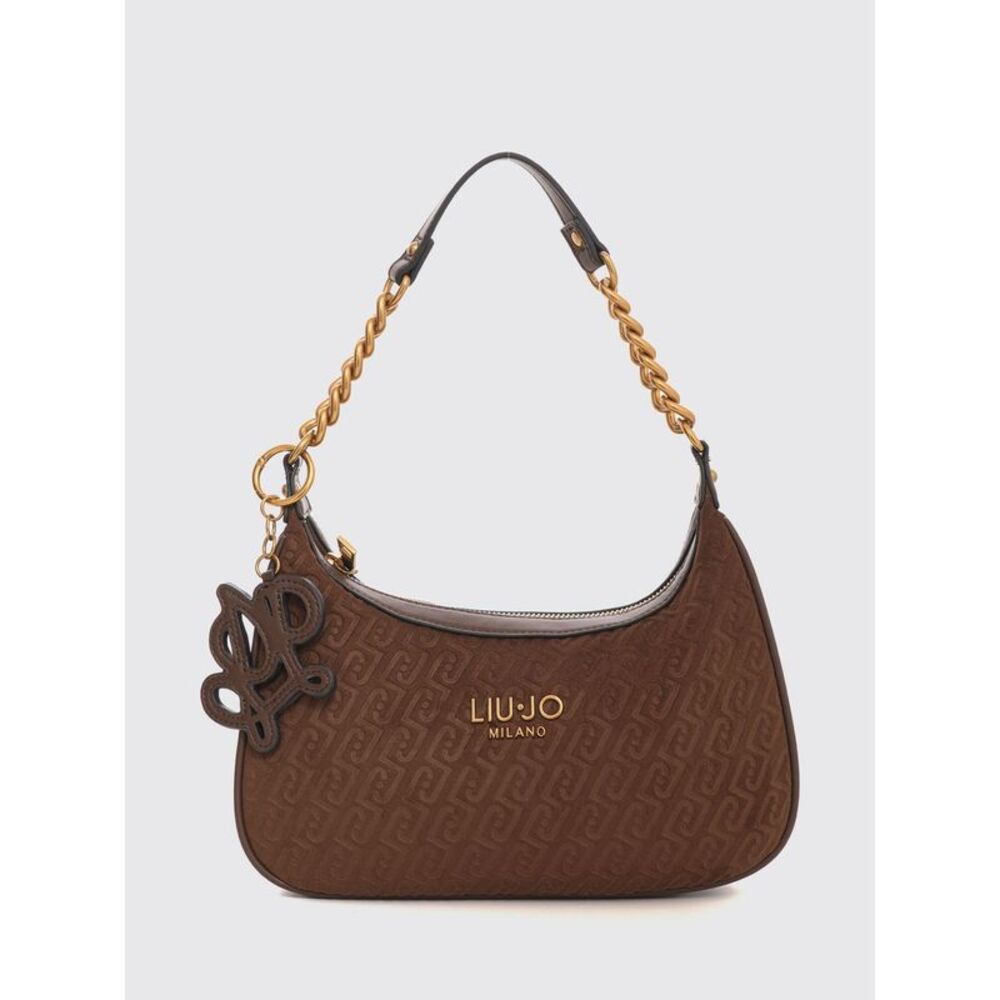 Liu Jo Women Ridhi Hobo Bag Liu Jo With Embossed Monogram And Chain Mail Handle